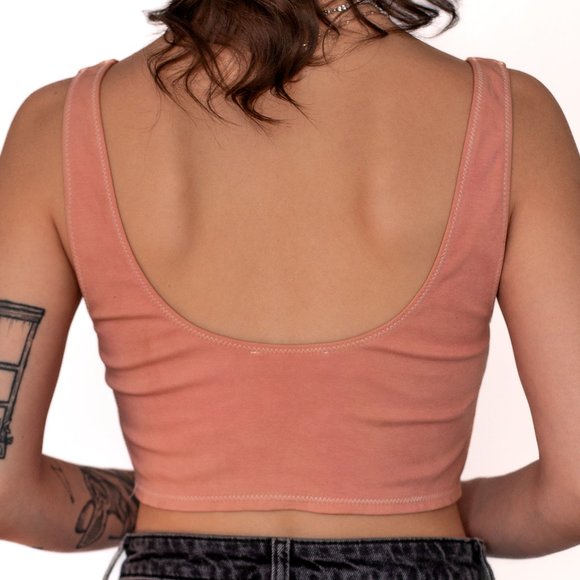 Aritzia • Wilfred Free • Medium • Cropped Tank Top • Pink - Picture 5 of 6